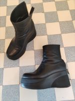 Platform Lederstiefel