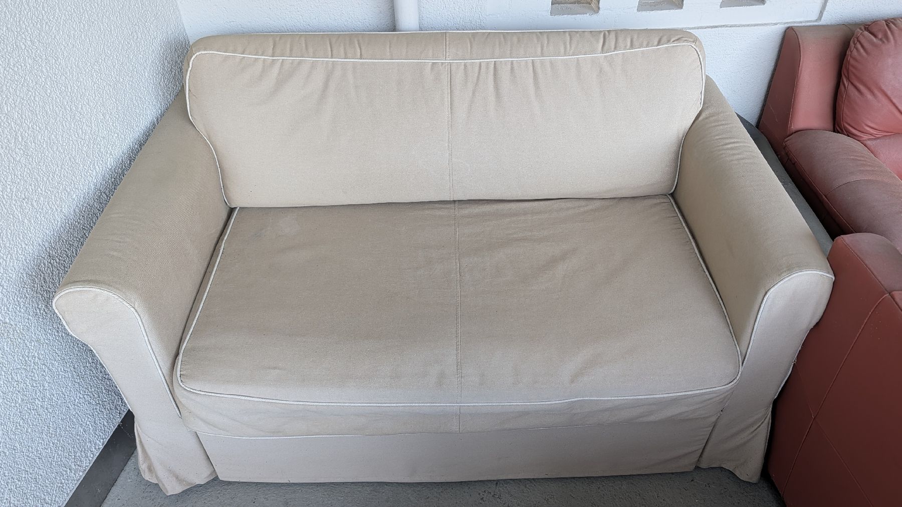 Sofas: Ausziehbares Schlafsofa beige – Gebraucht aus Zürich von jan_dr9h