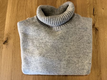 Grauer Rollkragenpullover XS, kuschelig für den Winter!
