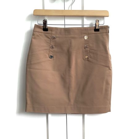 MORGAN Jupe Courte Droite Beige - Taille 36 - NEUF