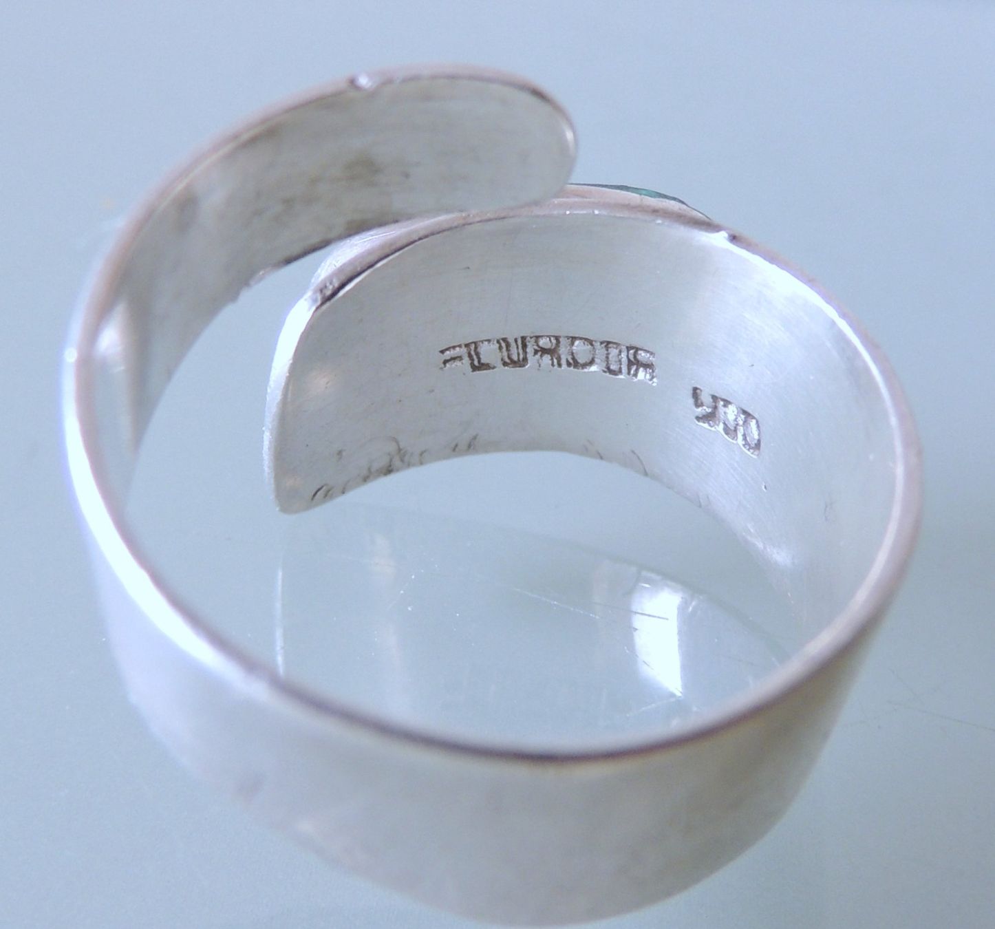 Ringe: Türkis Malachit Silber 900 Fingerring – Gebraucht aus Waldenburg von schaller707 5