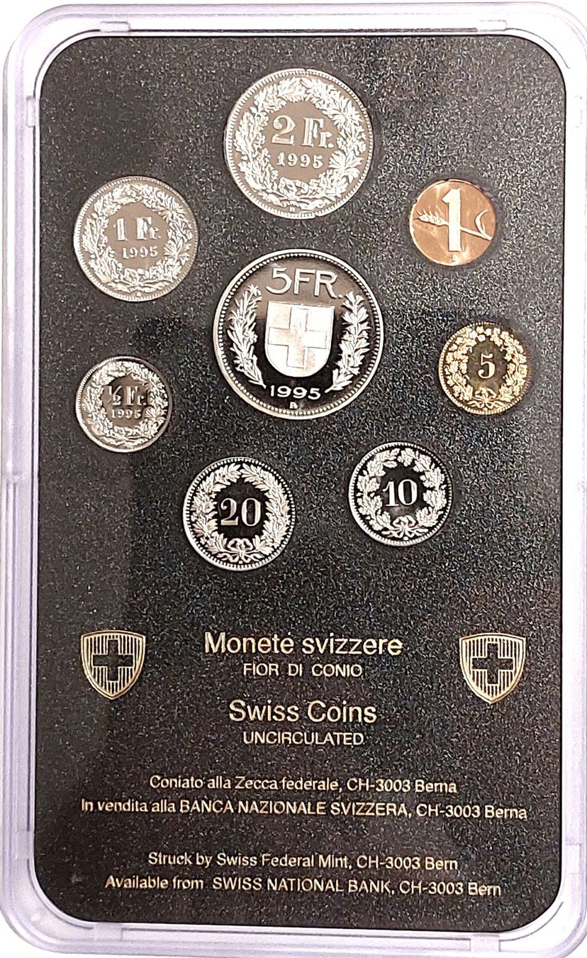 Tutti le monete: Münzsatz Schweiz 1995 stgl. – Nuovo (secondo la descrizione) da Arch venduto da coinsandmore