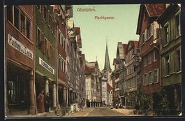 Altstätten, Marktgasse mit Ladengesch