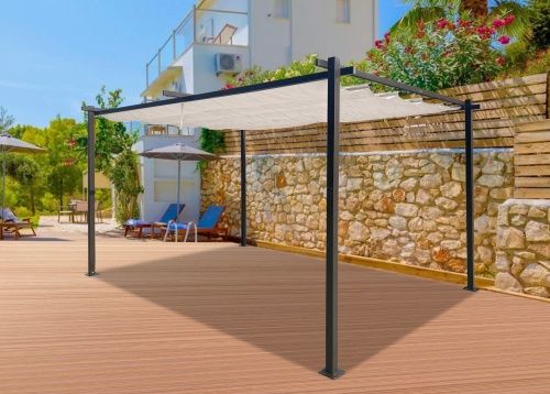 Zelte & Pavillons: Pavillon Gartenpavillon 3x3m braun Kairo – Neu und originalverpackt aus Herbertingen von jet-line-e-trade 4