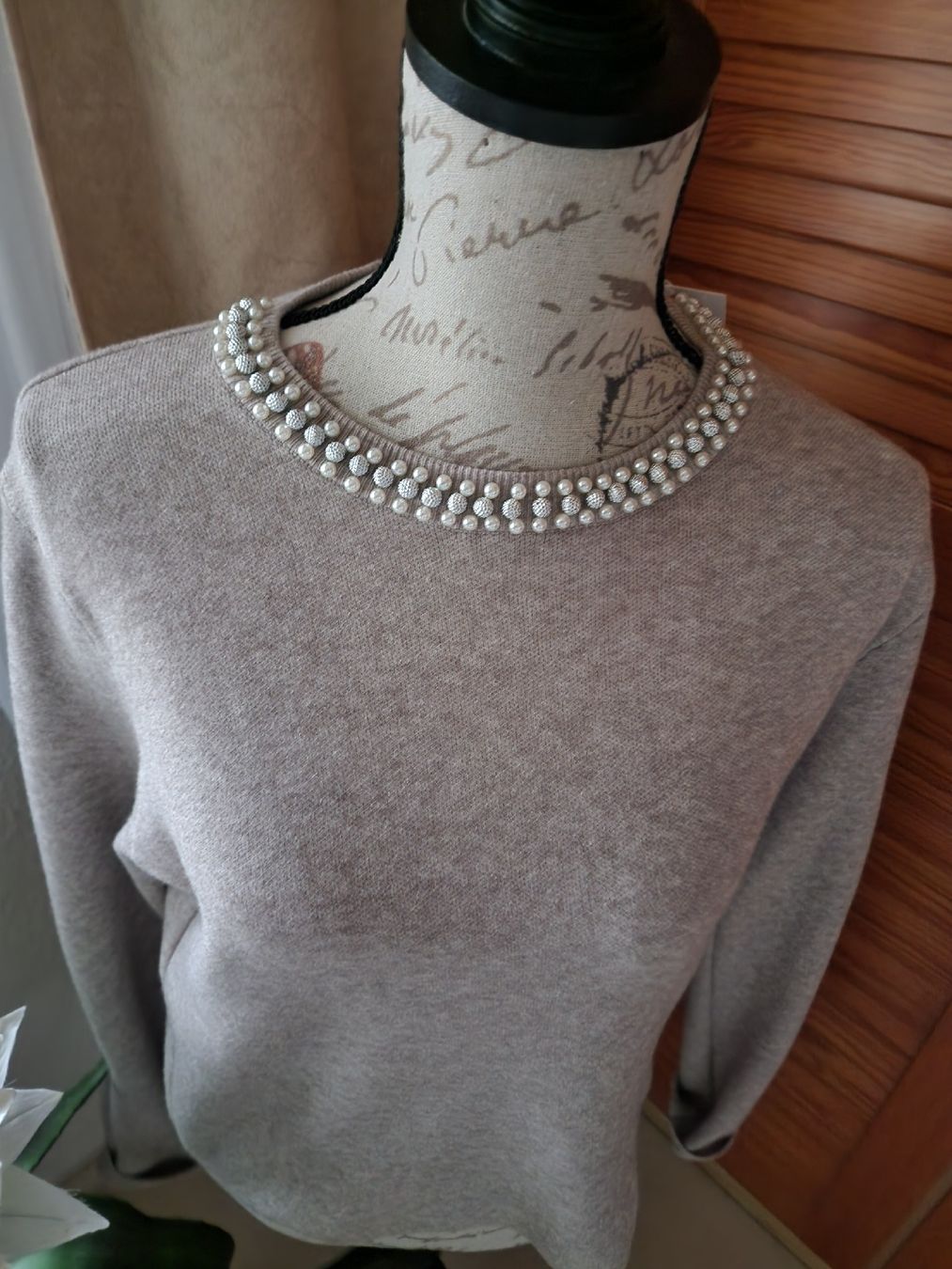 Pulls & Sweat-shirts: Pullover mit Perlen Gr. S – Neuf (Voir description) à Barzheim par spitz01