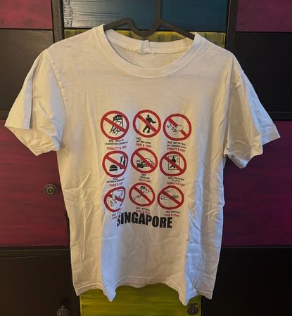 Singapore T-Shirt, Grösse S, Souvenir, Rarität, Top Zustand