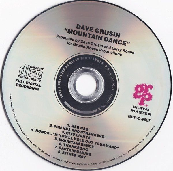 CDs: Dave Grusin, Harvey Mason, Marcus Miller - Mountain Dance – Gebraucht aus Unterbäch von fiqsa 2