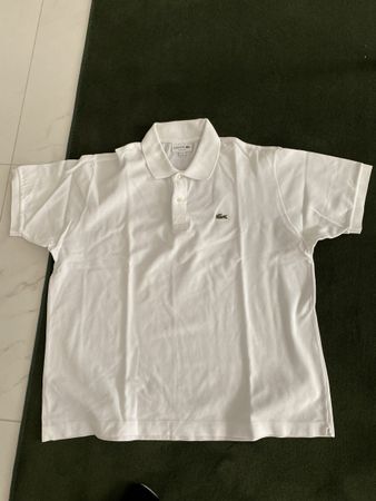 LACOSTE Poloshirt US XXL Gr. 7 WEISS, NEU, ungetragen