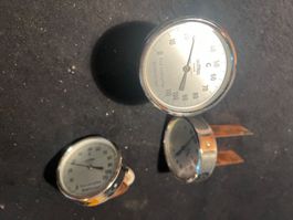 3 Thermometer Paul Ledergerber 0-110C Metallgehäuse guter...