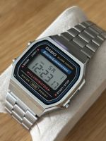 Casio Watch A1618 Digital Stainless Steel Water Resist