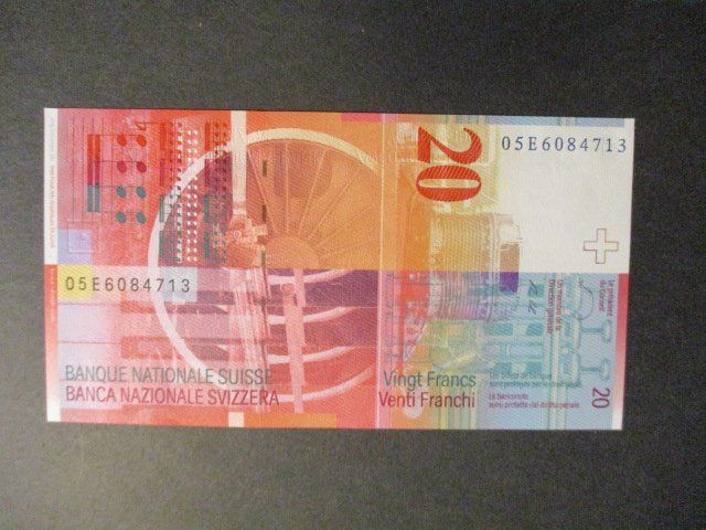 Banconote: Billet  Neuf  20.- Fr 05 E 6084713 Qualité impeccable Top – Usato da Lovens venduto da Jelmi 1