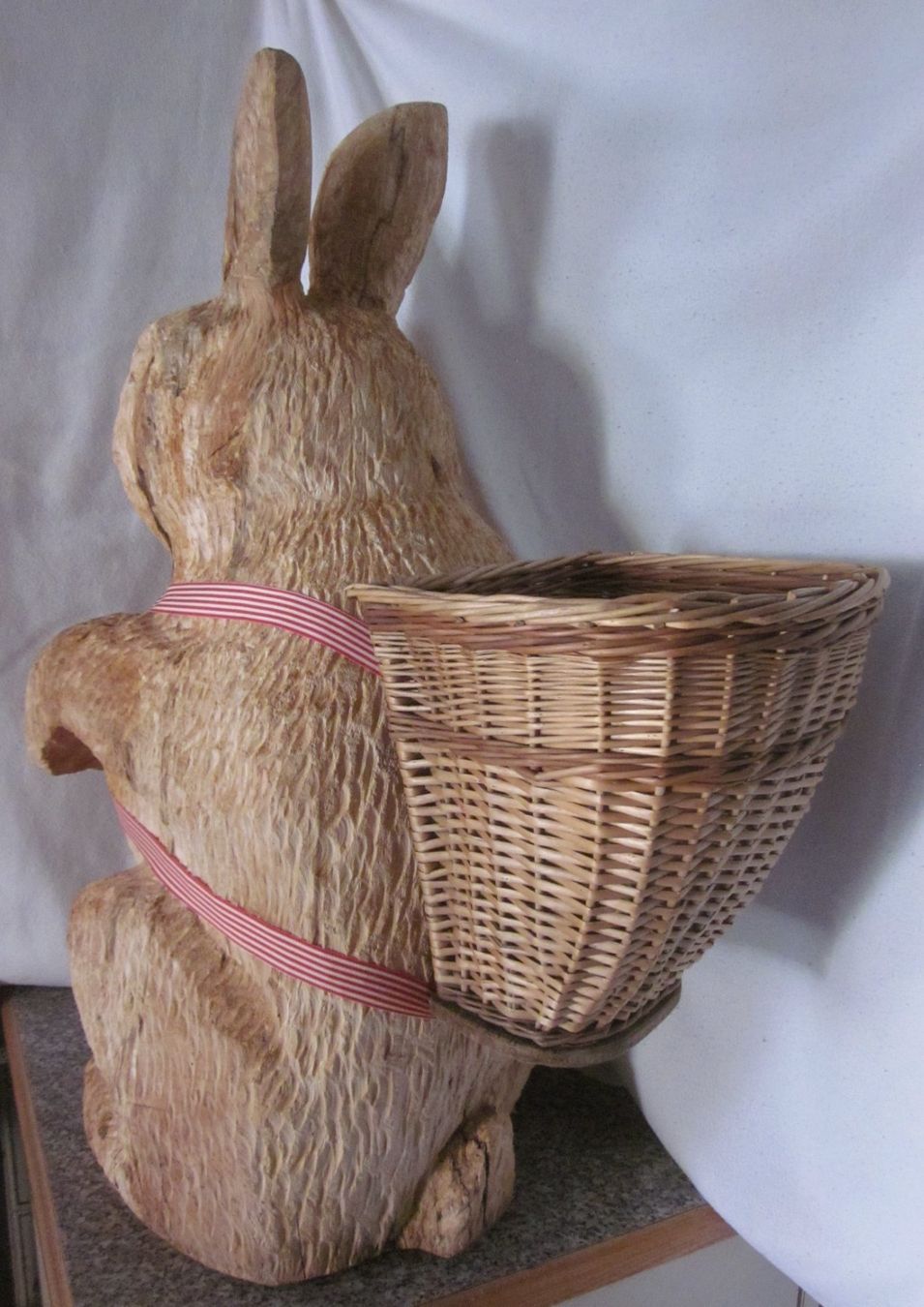 Tutte le decorazioni: Grosser Holzhase mit nostalgischem Korb – Nuovo (secondo la descrizione) da Mosnang venduto da Schoenis 4