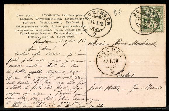 Cartoline postali: AK Bözingen, Teilansicht – Usato da Berlin venduto da bartko-reher 1