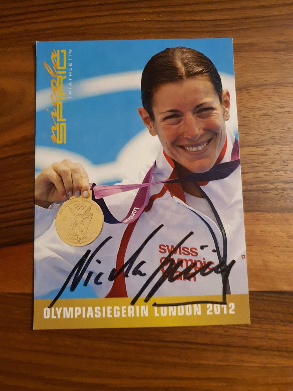 Autografi: Nicola Spirig, handsigniert – Usato da Buchs ZH venduto da Fussballfredi