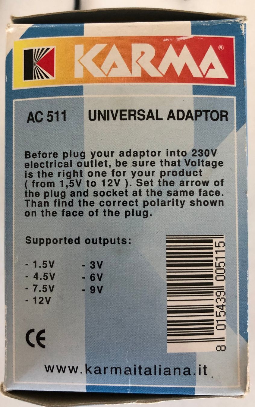 Laufwerke & Adapter: KARMA Universal Adapter AC 511 - 500 mA – Neu (gemäss Beschreibung) aus Appenzell von Zimiuno 4