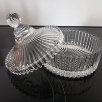 Glas Bonboniere / Neu/ Vintage