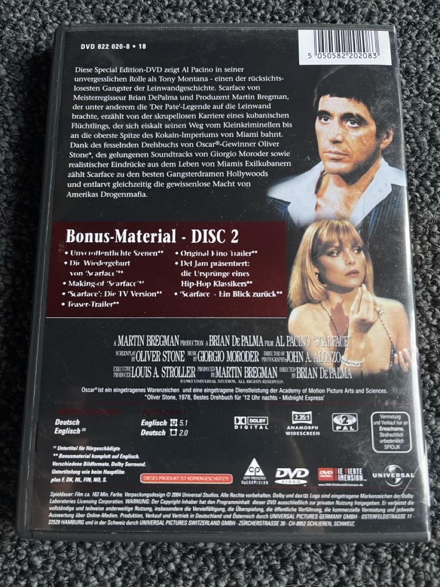 Alle DVDs: Scarface Special Edition (21776) – Gebraucht aus Ruswil von jan_bxl5 1