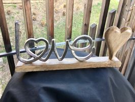 Love/Dekoration/Neu aus Holz&Alu/OVP
