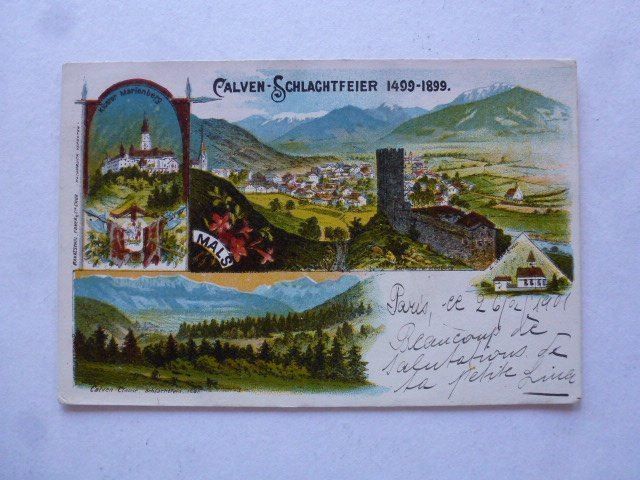Cartoline postali: AK Calven - Schlachtfeier 1499-1899 – Usato da Walkringen venduto da Casablanca777