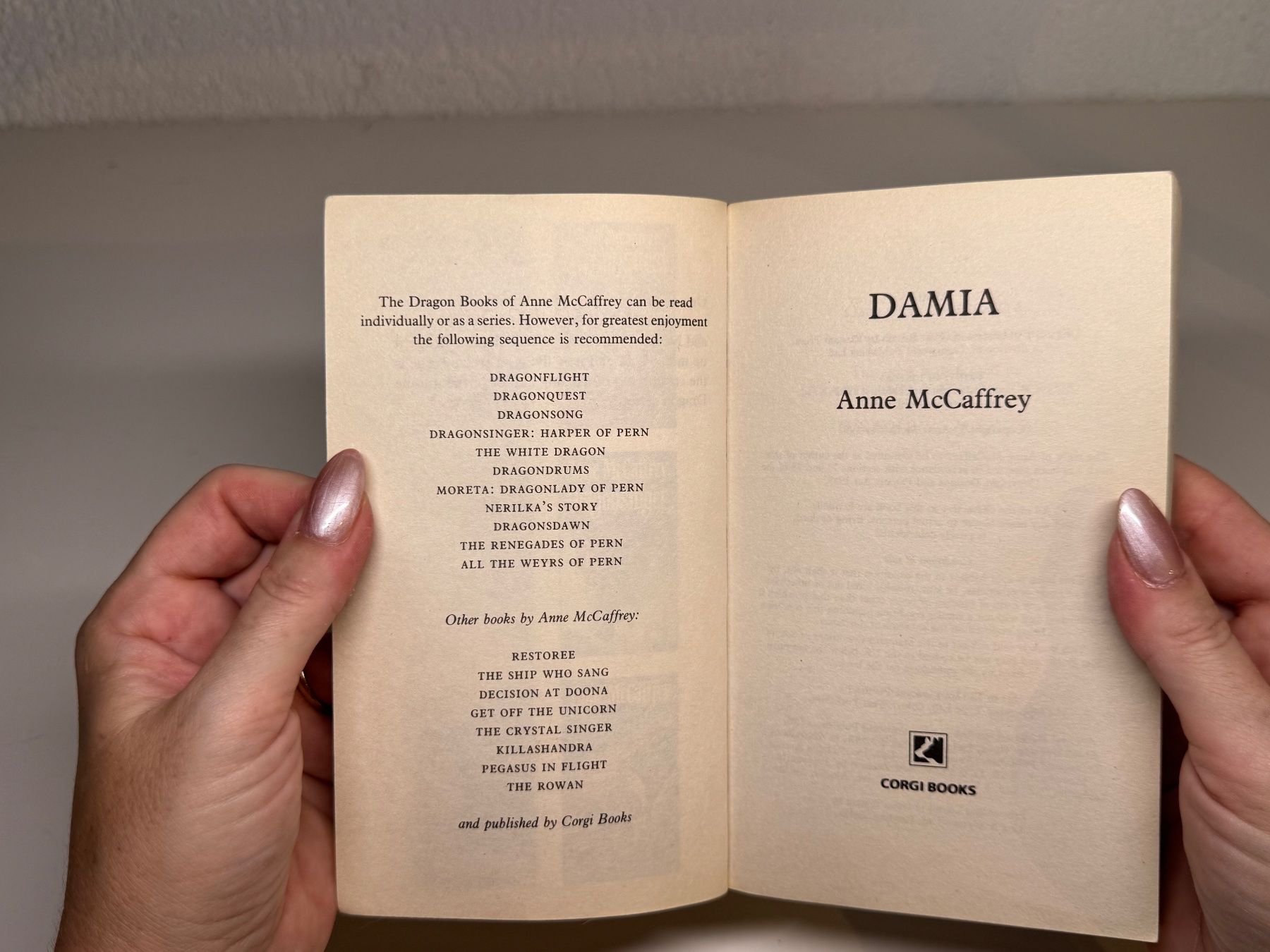Libri: NOVEL: Anne McCaffrey, Damia – Usato da Grosswangen venduto da English_books 3
