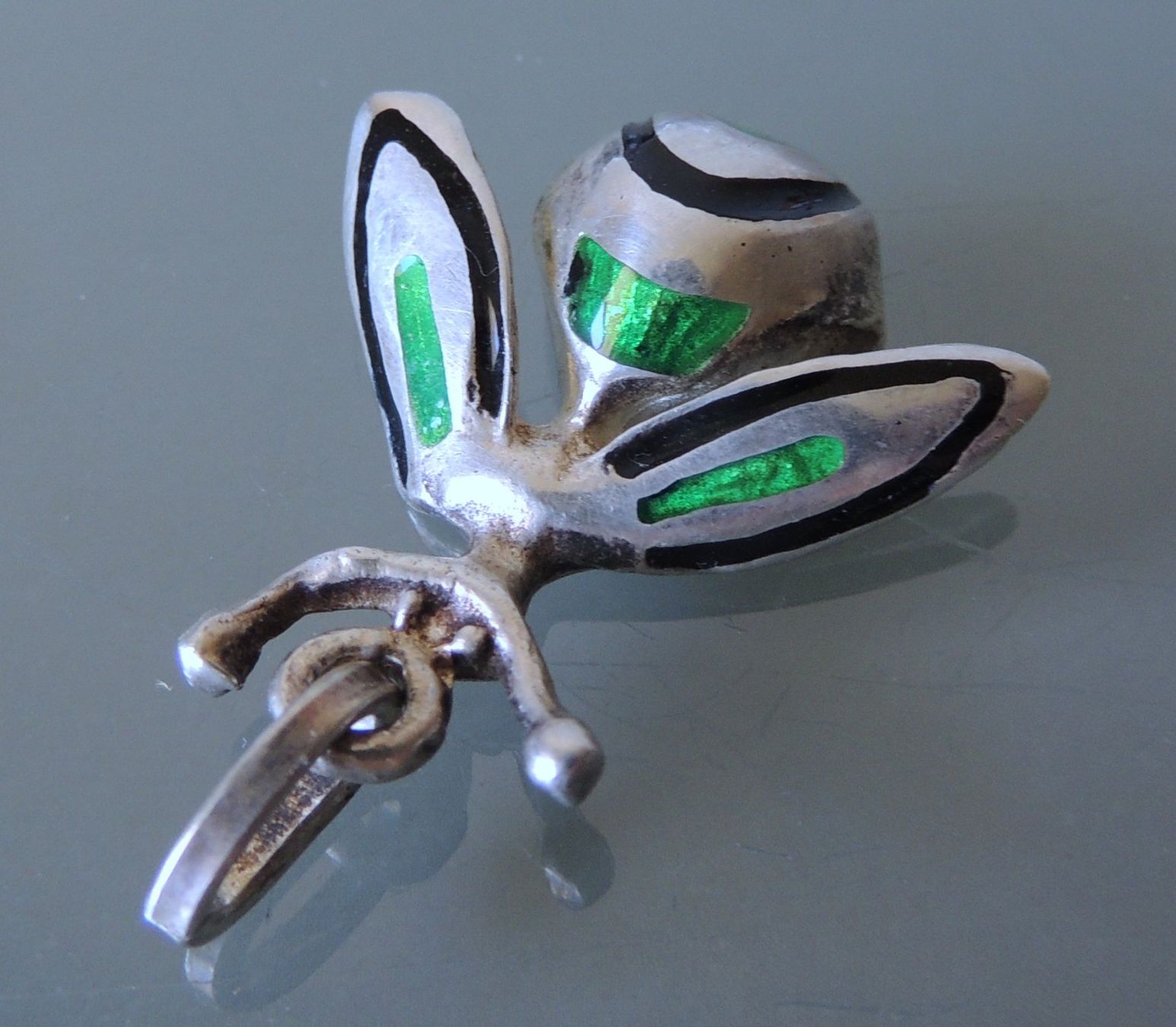 Ciondoli: Silber 800 Hummel Anhänger Emaille – Usato da Waldenburg venduto da schaller707