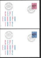 2 FDC 509-510 Europamarken Serie Einzelmarken ET 2.5.1972