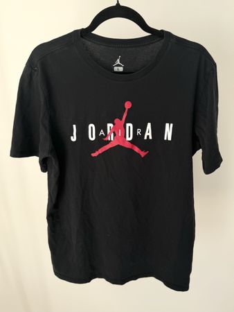 Jordan Air Jumpman T-Shirt Schwarz Rot Weiss – Herren Gr. L
