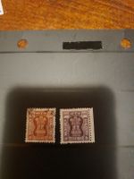 Lot de 2 timbres anciens Inde - Collection unique !