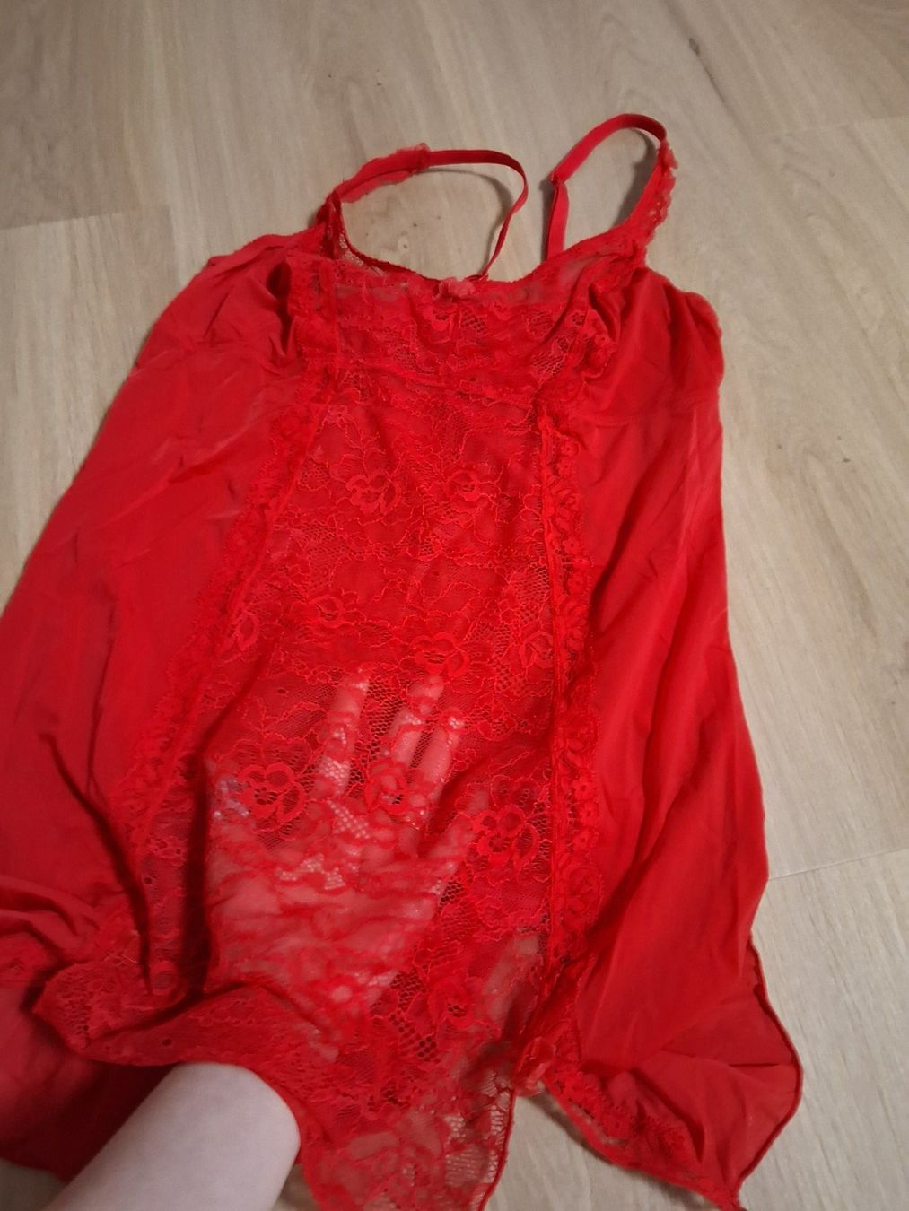 Yamamay Altra biancheria intima: Yamamay Rotes Spitzennegligée S – Usato da Lengnau AG venduto da Nathi88 3