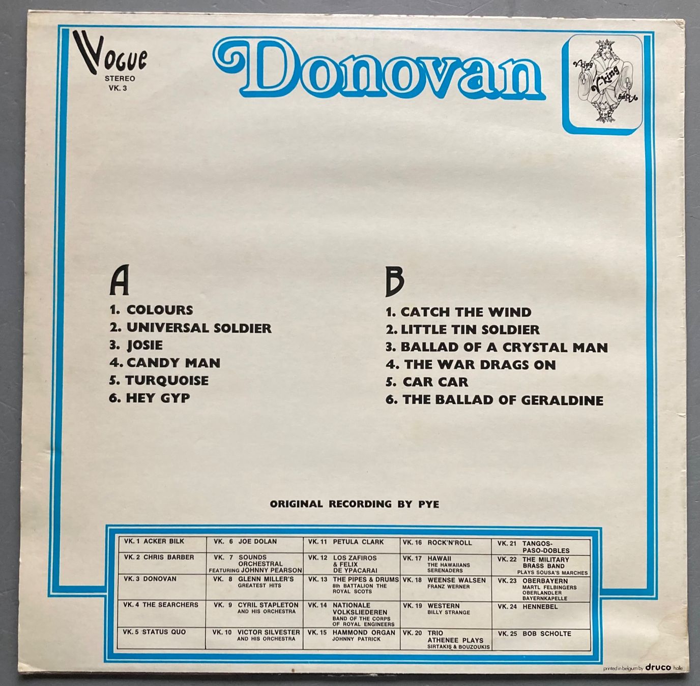 Vinyles: DONOVAN - DONOVAN – D'occasion à Poliez-Pittet par Newtown-Records 1