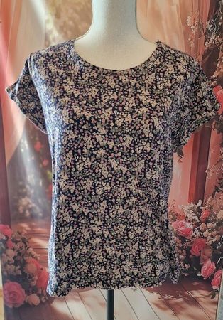 ❣️BAUMWOLL SHIRT GR. L, VON CHICORÉE, BLAU/OLIVE/LILA/BEIGE