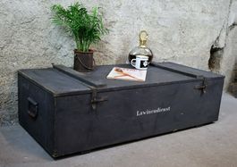 Transportkiste Schatztruhe Schuhbank Regal "Lawinendienst"