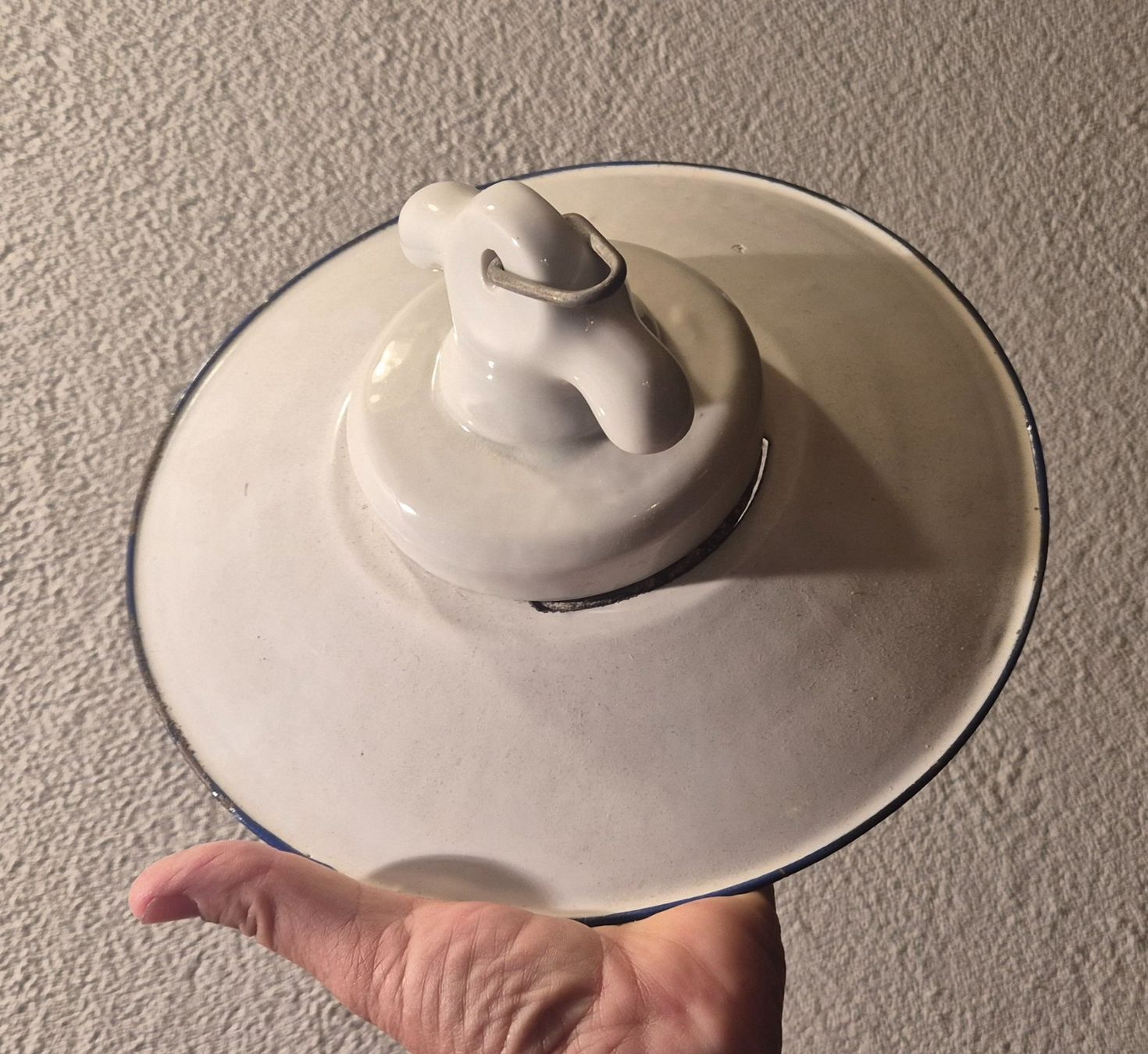 Lampes: antike Emaille Stallampe – D'occasion à Neerach par SilliS 3