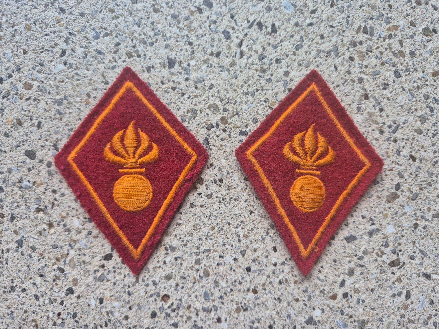 Schweizer Armee Plaketten & Abzeichen: *** Kragenspiegel *** – Gebraucht aus Riedholz von fr_sIruP
