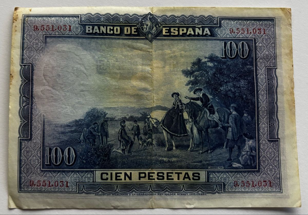 Banconote: Spanien 100 Pesetas 1928 – Usato da Algetshausen venduto da Carrhard 1