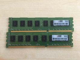 RAM HP 497158-D88 2 x 2GBModule DDR3 CL9 PC3-10600U9-10-A0