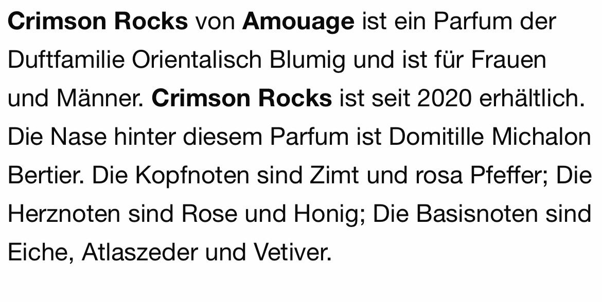 Amouage Profumi & Eau de Toilette: AMOUAGE Crimson Rocks 5 ml Abfüllung – Nuovo (secondo la descrizione) da St. Gallen venduto da lfs_nxl8 2
