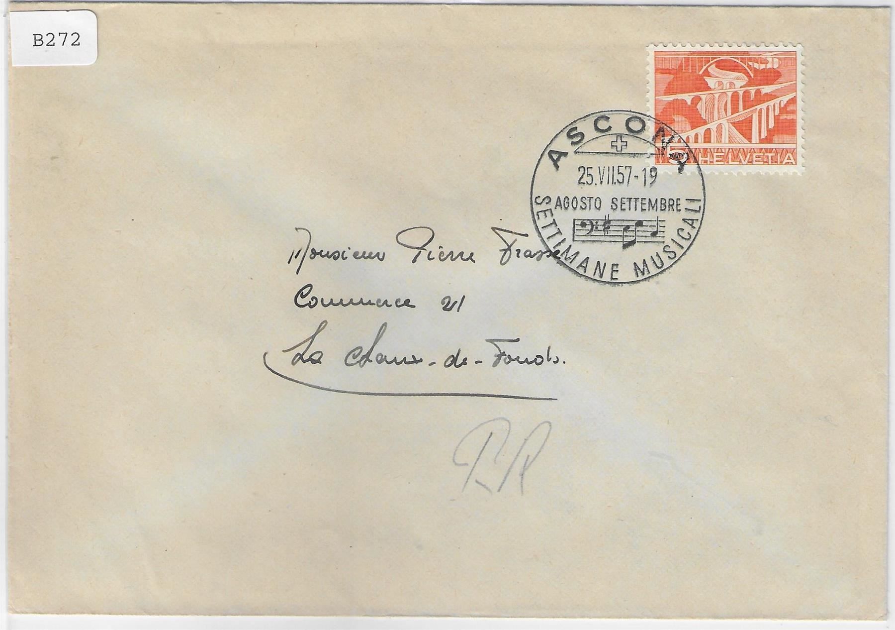 Stempel: Werbestempel Ascona Settimane Musicali – Antik aus Ettingen von Kartenplanet