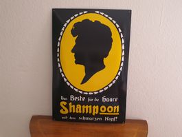 Emailschild Schwarzkopf Logo Coiffeur Salon Emaille Schild