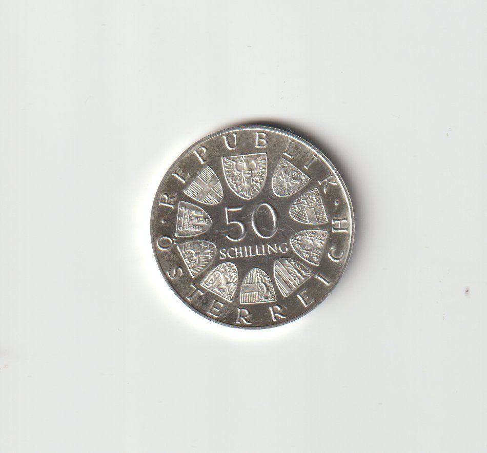 Alle Münzen: 50 Schilling  1971 – Gebraucht aus Minusio von Mer66 1