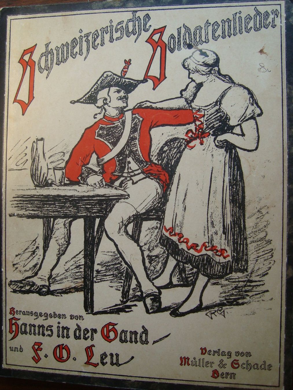 Bücher: Schweizerische Soldatenlieder: Partitur von 1918 – Gebraucht aus Fribourg von ruswil007