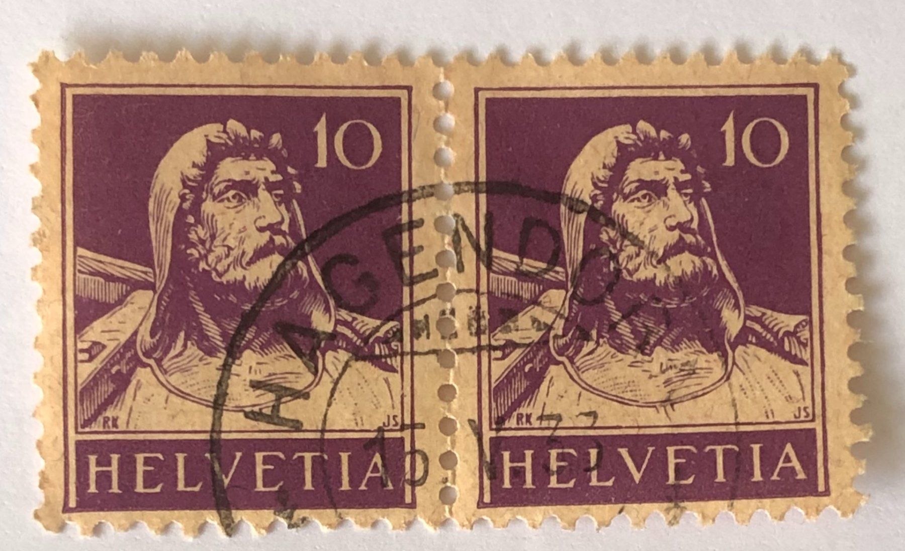 Tutti i francobolli: Nr.184 Paar mit Vollstempel – Usato da Aarau venduto da Billa007