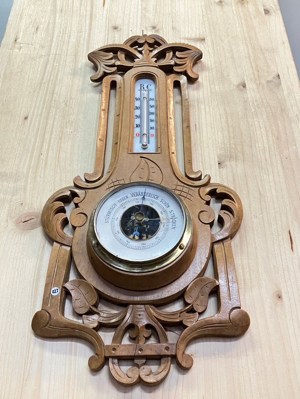 Altro per la casa: Jugendstil Wetterstation Barometer Thermometer – Usato da Horw venduto da luzernicus 5
