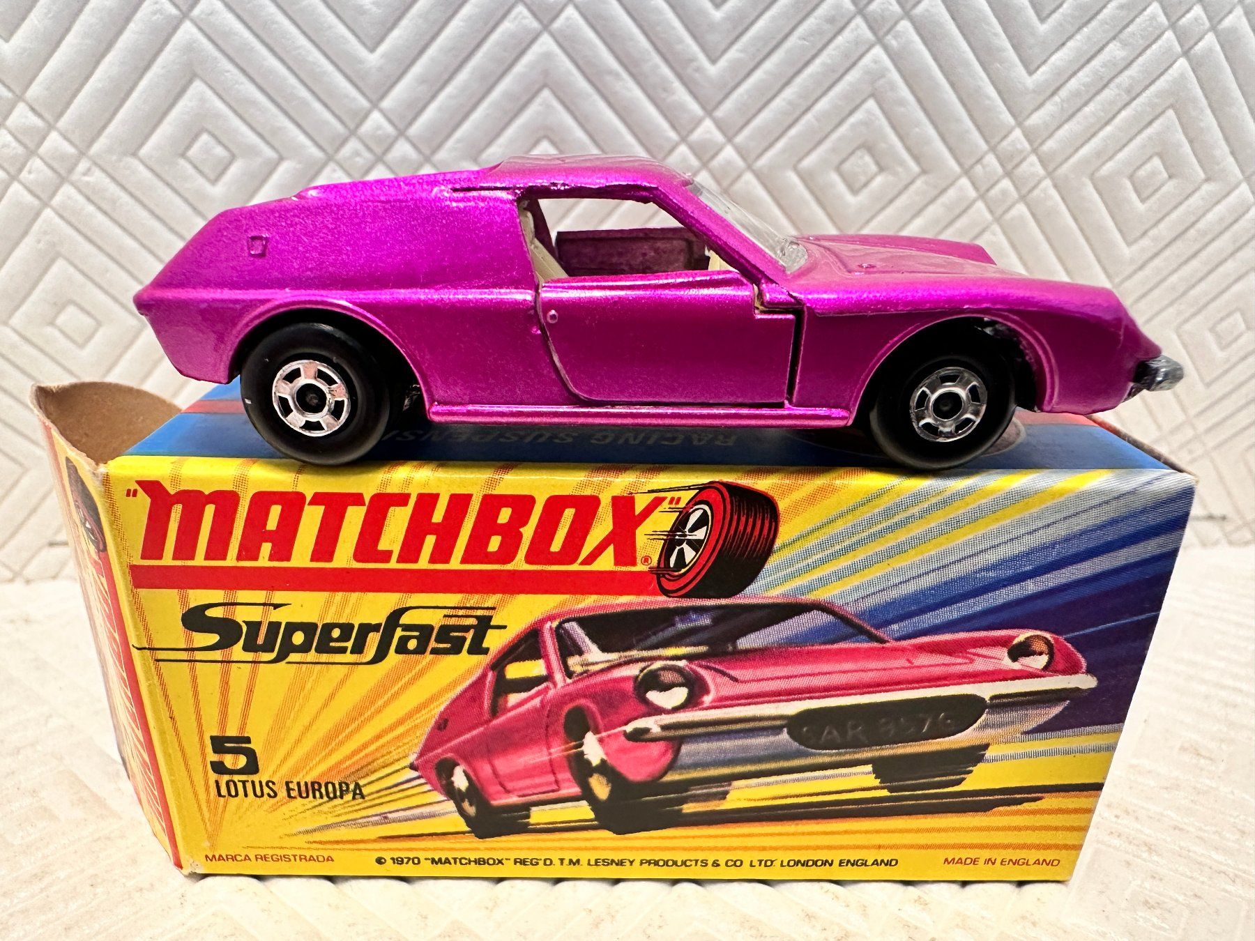 Matchbox Modellini d'auto: Matchbox No.5 Lotus Europa – Nuovo (secondo la descrizione) da Seuzach venduto da Jage 1