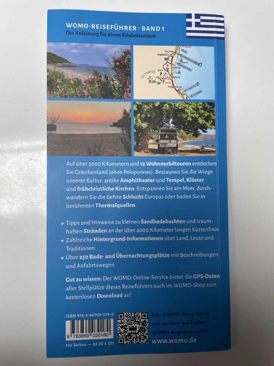 Libri: Womo Reisebuch Grichenland – Usato da Schlatt TG venduto da mori04 2