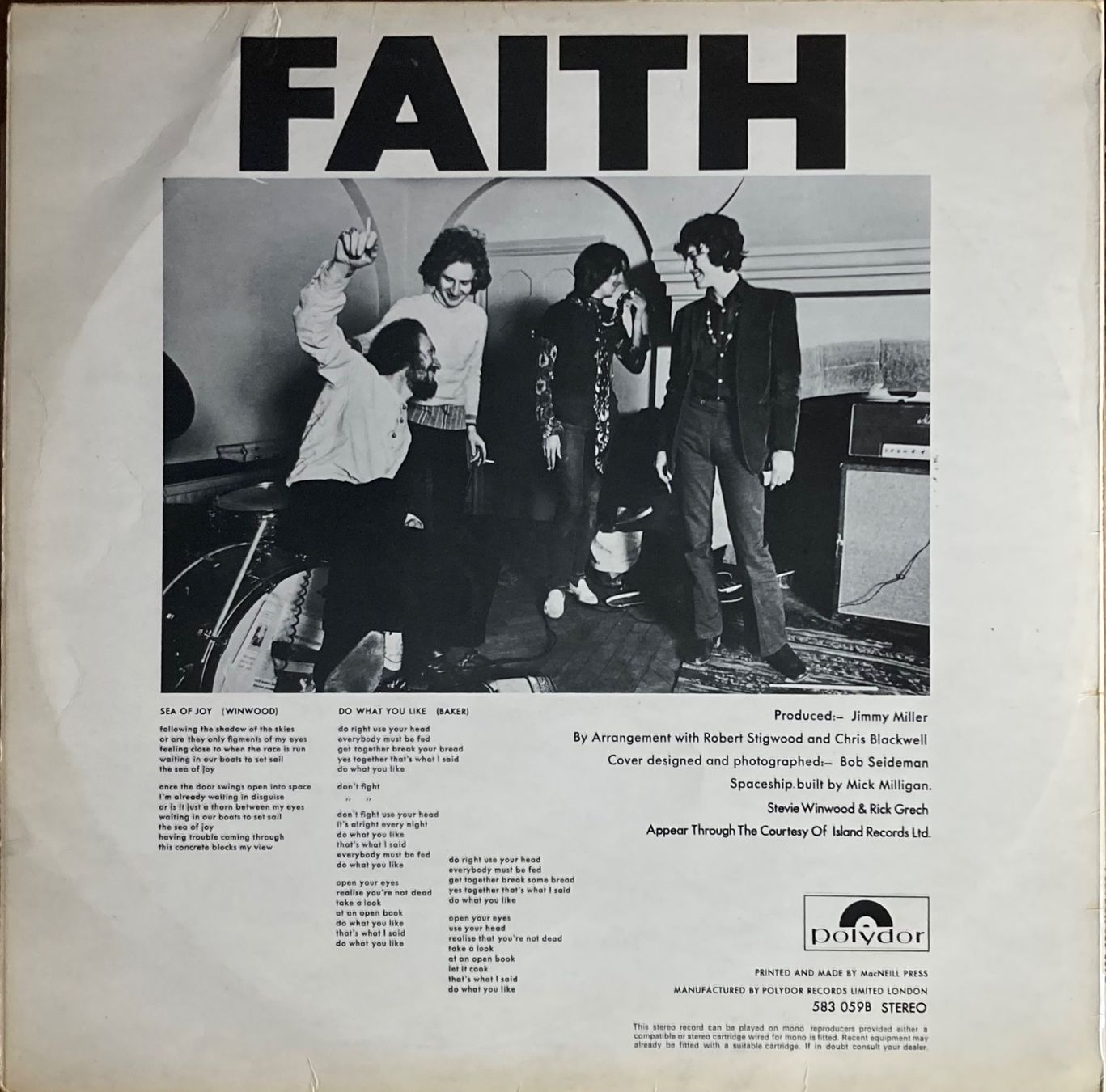Dischi in vinile: BLIND FAITH - BLIND FAITH – Usato da Poliez-Pittet venduto da Newtown-Records 1