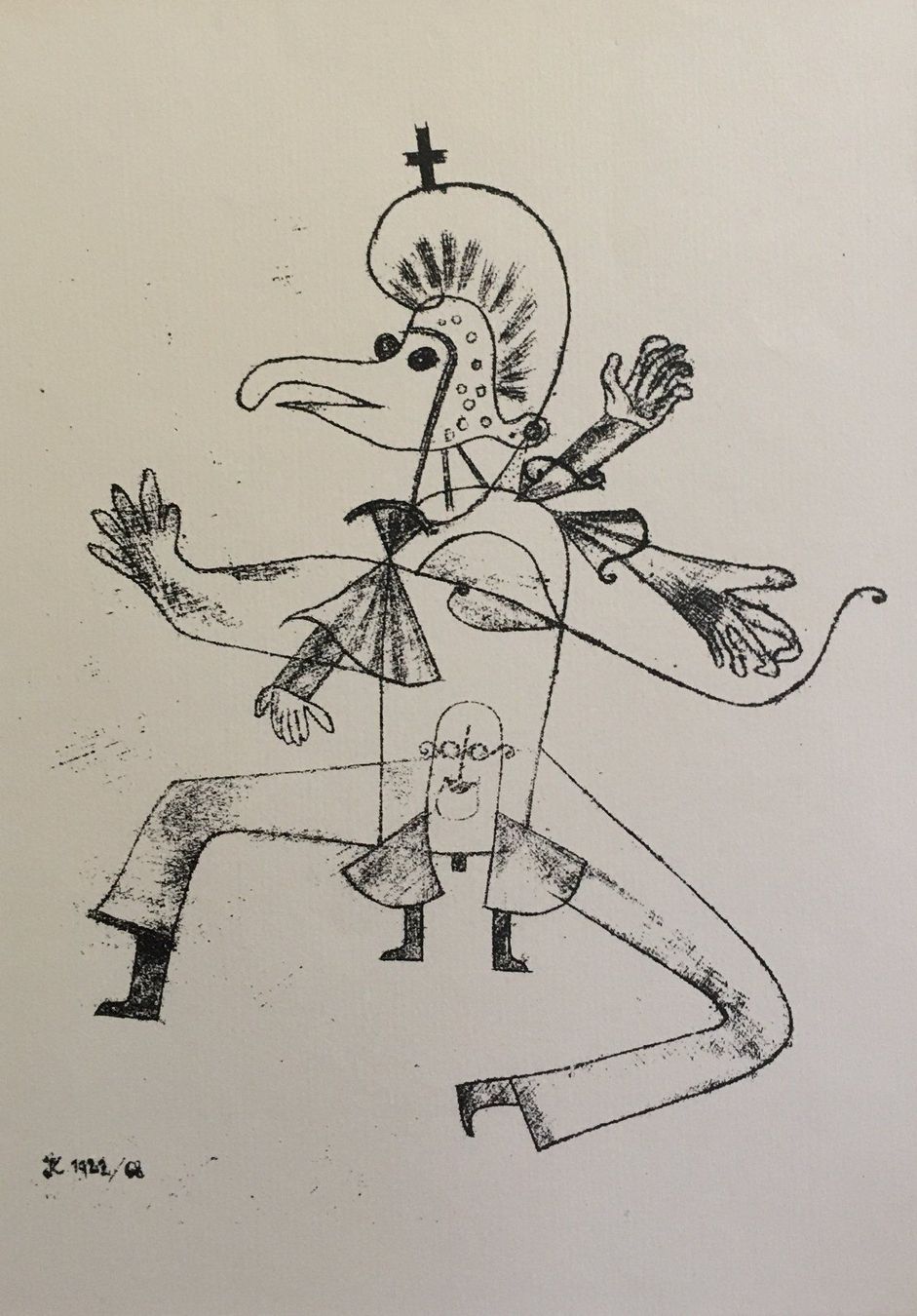 Grafica & Litografie: Paul Klee    "Narretei"  DRUCK – Usato da Nennigkofen venduto da juhit