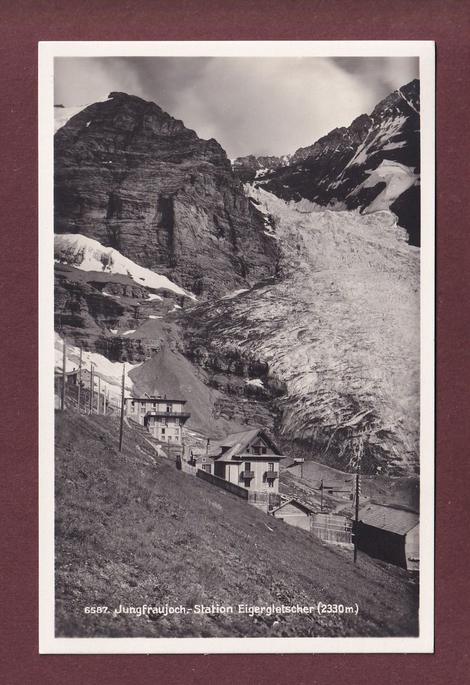 Ansichtskarten: JUNGFRAUJOCH - Station Eigergletscher – Gebraucht aus Pully von nicecards