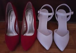 2 paires d'escarpins taille 36