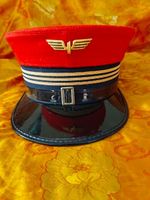 Casquette CFF/SBB Mütze, 3 galons jaunes, coiffe rouge